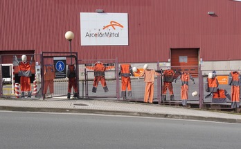 El cese de actividad de la planta siderúrgica de Arcelor en Zumarraga se consumó en 2016. (Gotzon ARANBURU/FOKU)