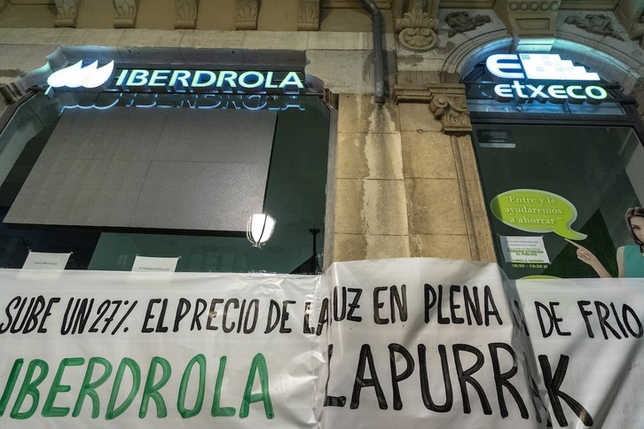 Movilización anterior contra la subida del precio de la luz. (Marisol RAMIREZ/FOKU)