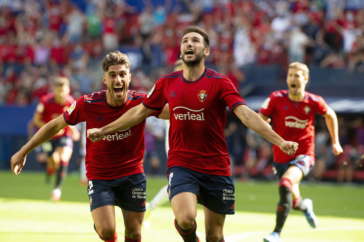 Jon Moncayola abrió el marcador para los rojillos, pero luego todo se torció. (Iñigo URIZ/FOKU)