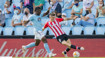 Sancet se lesionó en Vigo en el partido de la tercera jornada. (@AthleticClub)