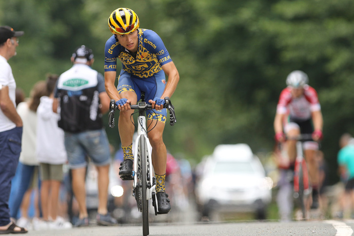 Oier Aldama ha dado un salto de calidad en su cuarto año como sub’23 en el Electro Alavesa. (Oskar MATXIN/FOKU)