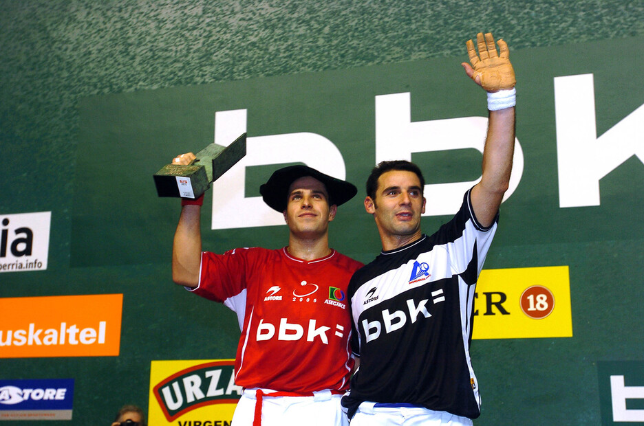 Eta urtea Xalari Lau t’erdiko finalean irabaziz borobildu zuen. (Juan Carlos RUIZ / FOKU) Eta urtea Xalari Lau t’erdiko finalean irabaziz borobildu zuen. (Juan Carlos RUIZ / FOKU)