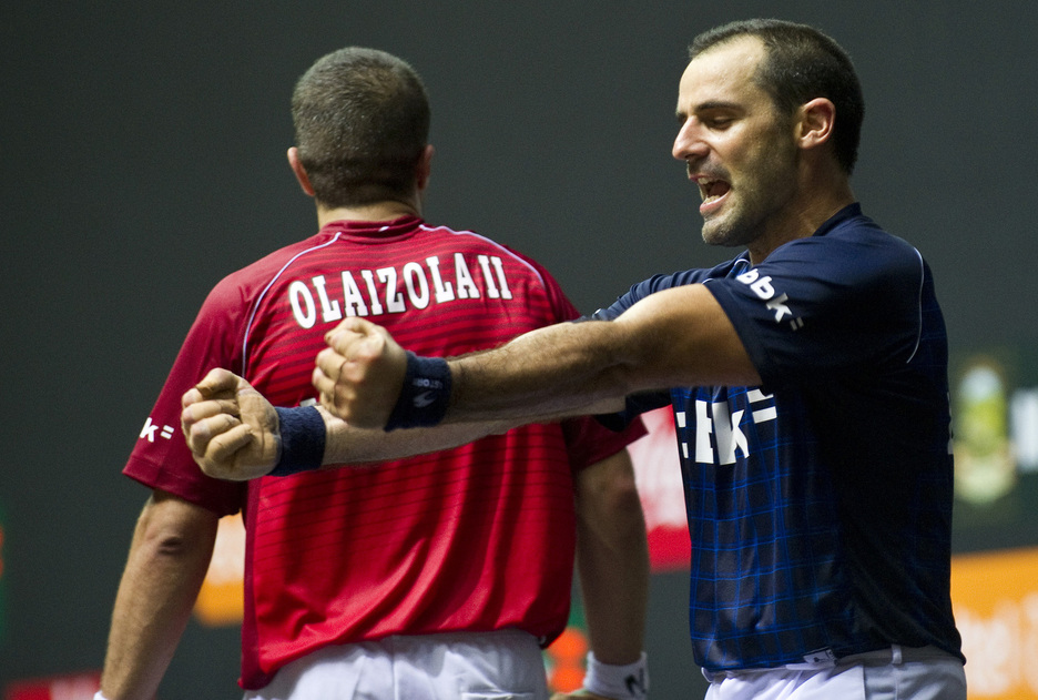 Hiru finalak lehiatu zituen 2011an, baina Buruz-buruko Xalak altxa zion. (Luis JAUREGIALTZO / FOKU) Hiru finalak lehiatu zituen 2011an, baina Buruz-buruko Xalak altxa zion. (Luis JAUREGIALTZO / FOKU)