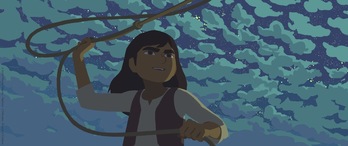 Desde niña Martha Jane aprendió el manejo del lazo y a ser vaquera. (NAIZ)