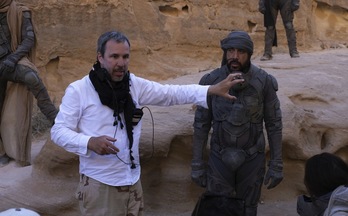 Denis Villeneuve dirige a Javier Bardem en Jordania. (NAIZ)