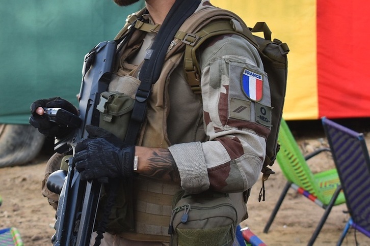 Soldadu frantziar bat Malin. (Maimouna  MORO-AFP) 
