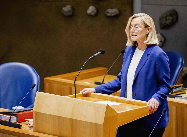 La exministra de Exteriores neerlandesa Sigrid Kaag. (Sem Van der WAL/AFP)