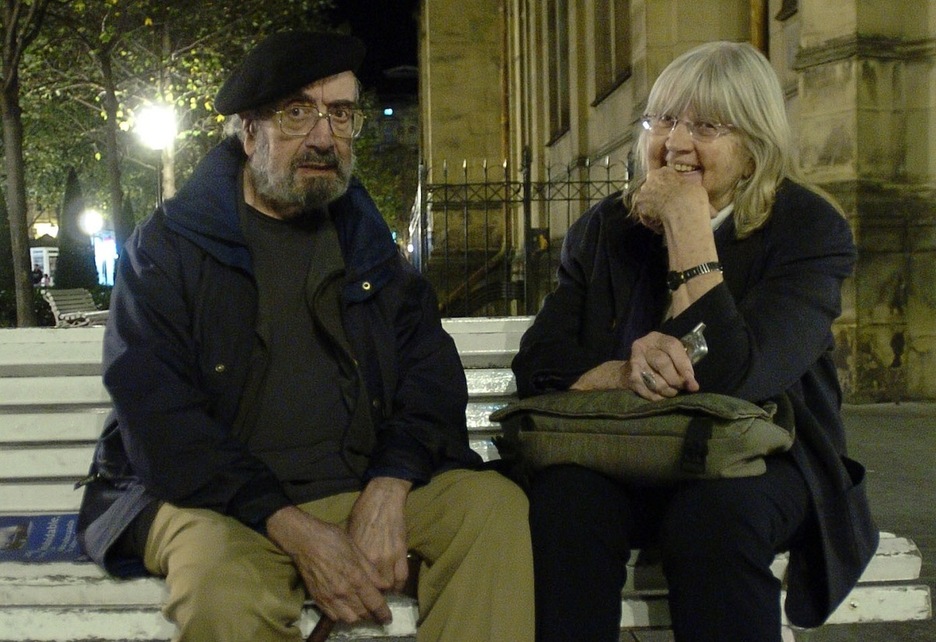 Alfonso Sastre y Eva Forest, en Donostia. (Juan Carlos RUIZ/FOKU)