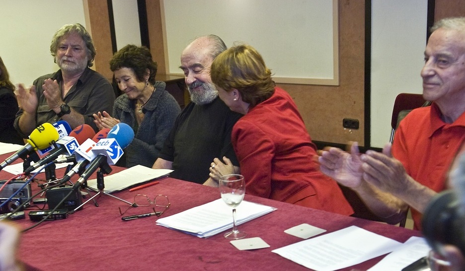Presentación de la candidatura a las elecciones europeas de Iniciativa Internacionalista-Solidaridad entre los Pueblos. (Juan Carlos RUIZ/FOKU)