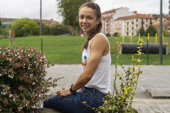 Paula Garcia, Lasesarre kanpoaldean. (Monika DEL VALLE / FOKU)