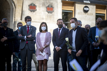 Urtaran, Artolazabal e Itxaso en el acto organizado en Gasteiz. (Jaizki FONTANEDA/FOKU)