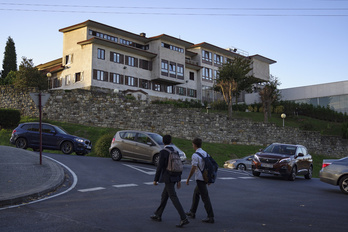 Colegio masculino de Gaztelueta, donde el curso ha arrancado ajeno a la le Celaá. (A. LOIOLA/FOKU)