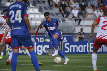 El Amorebieta recibe este sábado al Eibar, en un partido muy especial. (Aritz LOIOLA/FOKU)