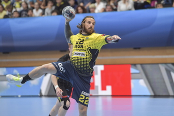 Leo Renaud-David, Bidasoa-Irungo kamisetarekin 2019-2020 denboraldian. (Idoia ZABALETA/FOKU)