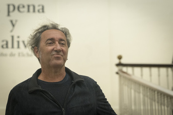 Paolo Sorrentino posa antes de la «masterclass» que ofreció anoche en Tabakalera. (Andoni CANELLADA | FOKU)
