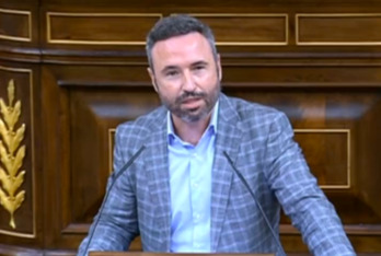 Guillermo Díaz (Cs), en la tribuna. (Congreso)
