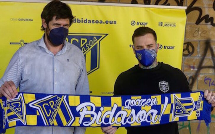 Renaud se ha mostrado muy contento por regresar a Irun. (BIDASOA)