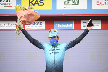 Ion Izagirre, tras su mejor victoria de esta temporada en la Itzulia en Hondarribia. (Jon URBE/FOKU)