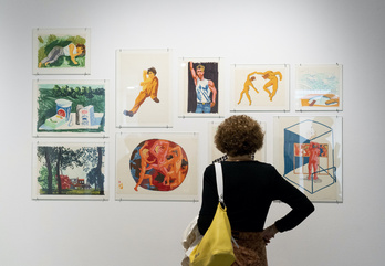 Etxegarai'ko Gori erakusketaren lanak. (Raul BOGAJO/FOKU)