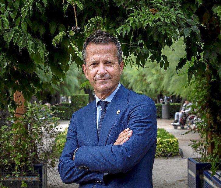 Jokin Bildarratz, elkarrizketan. (Jon URBE | FOKU)