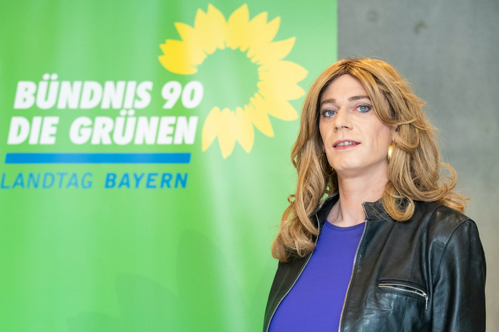 Tessa Ganserer, Berdeen alderdiko diputatu transgeneroa. (Daniel Karmann / DP)