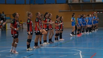 Ante un equipo de inferior categoría, Balonmano Zuazo deberá ejercer de visitante y favorita. (Gotzon ARANBURU / FOKU)