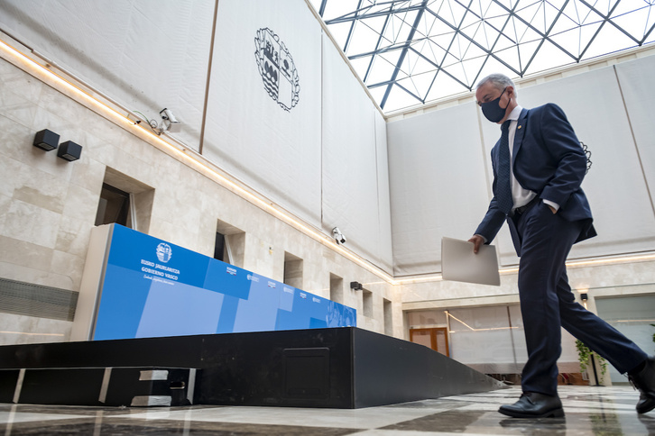 Iñigo Urkullu, LABIren azken bilera egunean, irailaren 17an. (Jaizki FONTANEDA/FOKU)