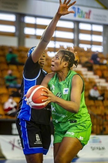 Imagen de archivo de Tamara Seda, clave en el triunfo de este domingo en Mendizorrotza. (Jaizki FONTANEDA / FOKU)