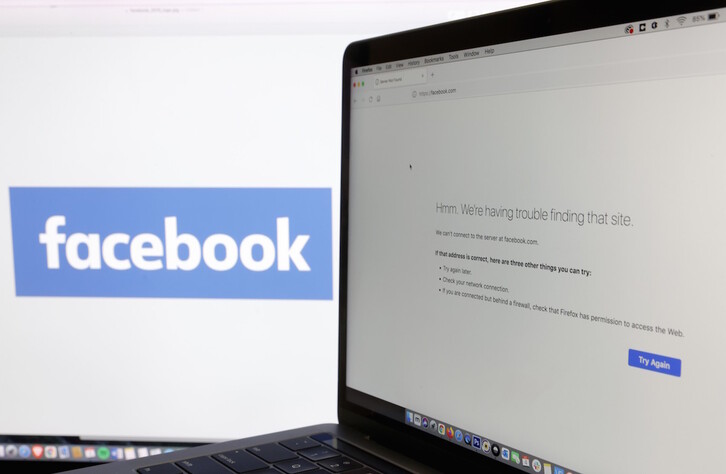 Las redes y aplicaciones del grupo Facebook estuvieron caídas durante seis horas. (JUSTIN SULLIVAN/ AFP)