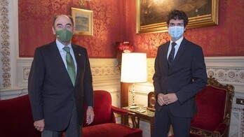 El Diputado General de Bizkaia, Unai Rementeria y el presidente de Iberdrola, Ignacio Galán. (@Bizkaia)