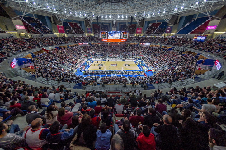 A partir de este viernes el Buesa Arena se volverá a llenar al 80%. (Jaizki FONTANEDA/FOKU) 