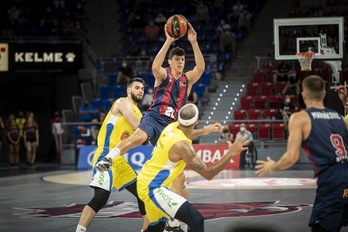 Simone Fontecchio pide paciencia y luchar juntos para romper la mala racha. (Jaizki FONTANEDA / FOKU)