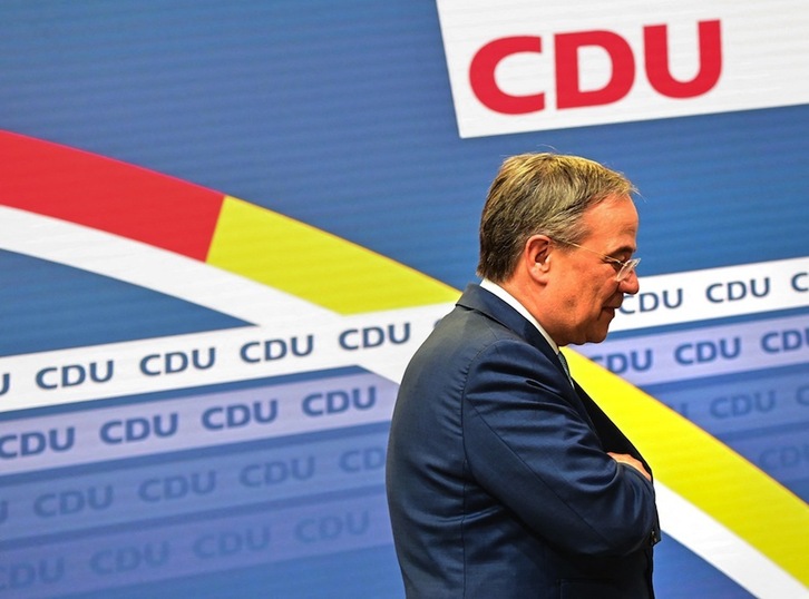 Armin Laschet no ha podido con las presiones internas para que se vaya.(Tobias SCHWARZ/AFP)