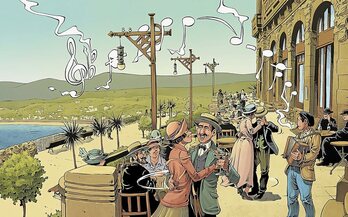 “Sasi artean Elgeta” komikiko irudi bat.