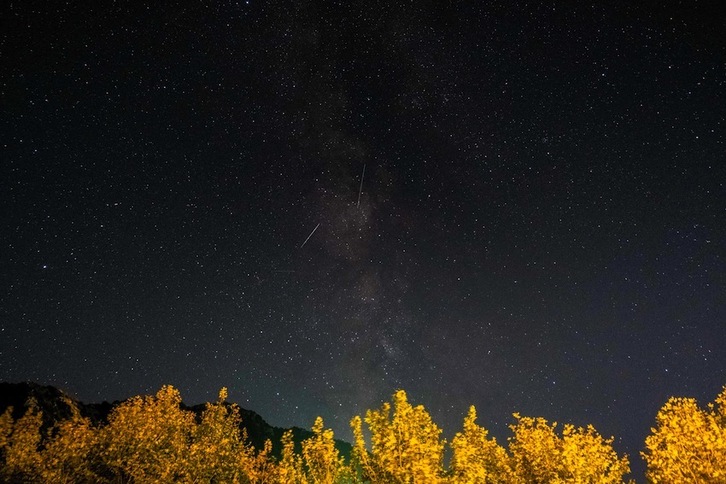 Vista nocturna en el norte de Líbano. (IBRAHIM CHALHOUB-AFP)