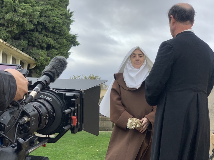 Imagen del rodaje en Artaxoa de ‘Haizea’, corto ganador del primer premio en la octava edición. (Navarra, Tierra de cine)