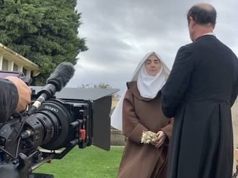 Imagen del rodaje en Artaxoa de 'Haizea', corto ganador del primer premio en la octava edición. (Navarra, Tierra de cine)