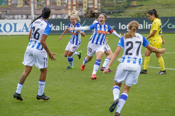 Tras ganar también al Villarreal, la Real buscará la sexta en Vallecas. (Gorka Rubio/Foku)