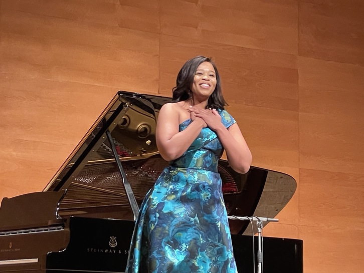 Recital de la soprano Pretty Yende en Bilbo. (NAIZ)