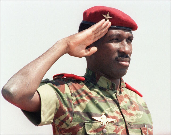 Thomas Sankara, en 1986. (Alexander JOE/AFP)