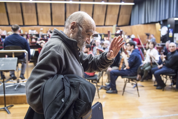 El comopsitor Luis de Pablo, en una imagen de archivo tomada en 2018. (Marisol RAMIREZ/FOKU)