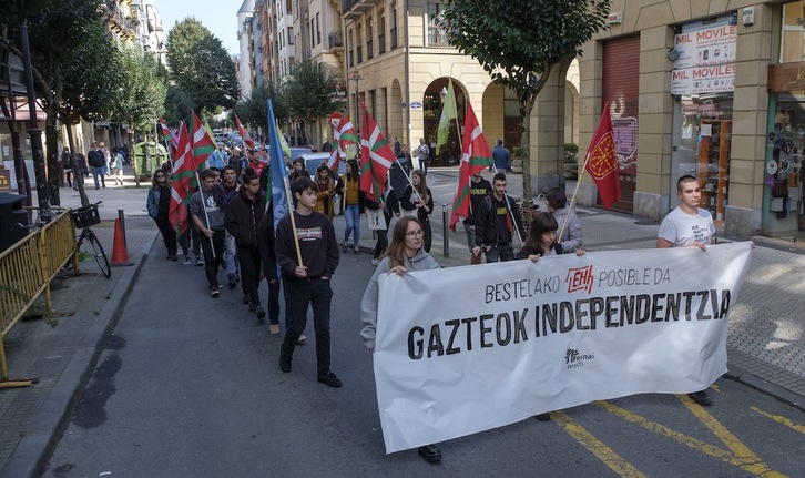 Ernaik Donostian antolatutako martxa. (Jon URBE/FOKU)