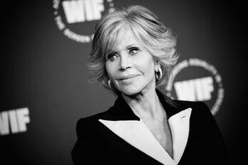 Jane Fonda en los recientes premios Women in Film's. (Emma MCINTYRE / AFP)