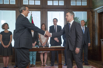 José Luis Bilbao prometió su cargo ante Iñigo Urkullu en 2005. (Juanan RUIZ-FOKU)