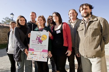 2009an Sakanan ospatutako Nafarroa Oinez-era etorri ziren Aragoi, Okzitania, Bretainia, Katalunia eta Galesko nazioarteko gonbidatuak. Iñigo URIZ | FOKU