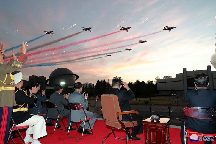 Desfile militar la semana pasada en Pyongyang. (AFP)