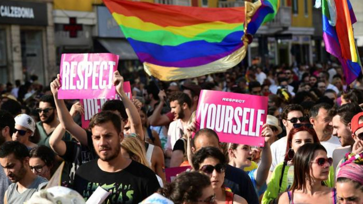 Celebración del Orgullo en Milán. (AFP)