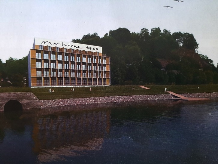 EH Bildu ha denunciado el proyecto de construcción de un nuevo hotel a orillas del Urumea. (EH BILDU)