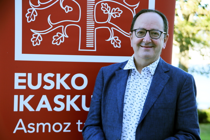 Jon Baguesek jasoko du Manuel Lekuona saria. (Eusko Ikaskuntza)