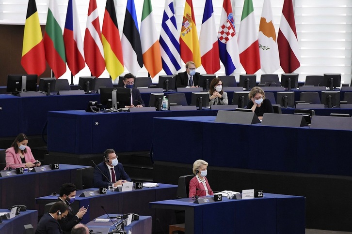 El Parlamento Europeo celebra esta semana su sesión plenaria en Estrasburgo. (Frederick FLORIN/AFP)